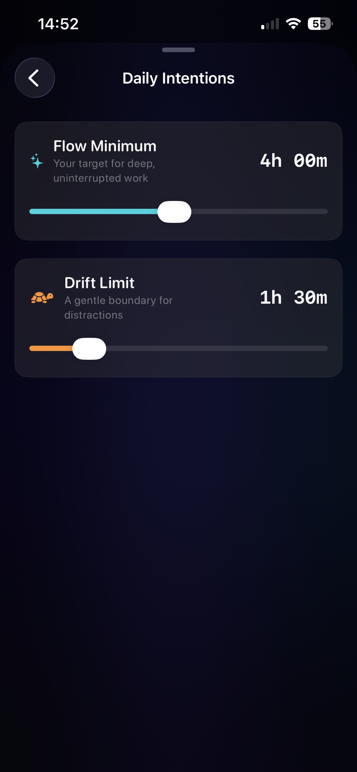 Loom flow goals and drift budget